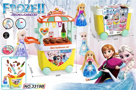 冰雪奇缘烤肉大手推车