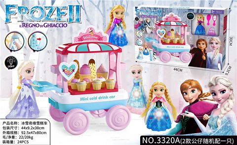 冰雪奇缘蛋糕小手推车