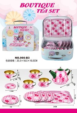 过家家粉底花茶具礼品盒