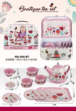 过家家粉红古典花茶具礼品盒
