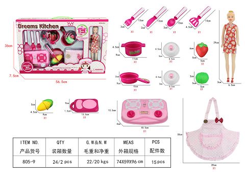 开窗盒芭芘餐具