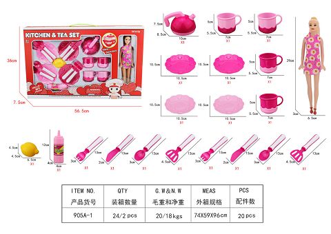 开窗盒芭芘餐具