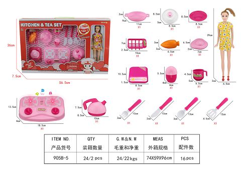 芭比开窗盒声光餐具 不包电（包电+0.5元）