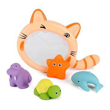 小猫捞鱼（4只塘胶环保，海星变色）