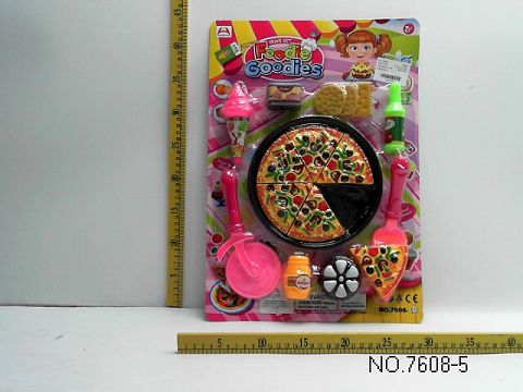 Western food pizza combination.