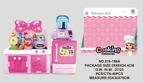 Pink solid color infatuates your kitchen, kitchen utensils and appliances combination