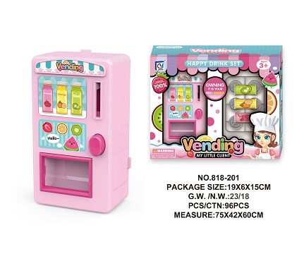 Cartoon pink mini vending machine