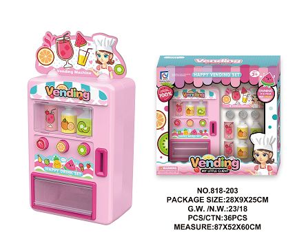 Cartoon pink vending machine