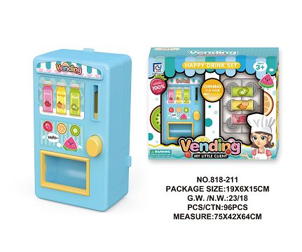 Cartoon blue mini vending machine