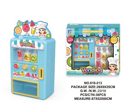 Cartoon blue vending machine