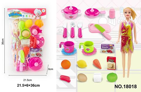 Tableware + barbie PVC card bag