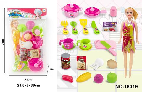 Tableware + barbie PVC card bag