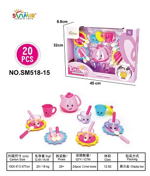 Solid color tea set