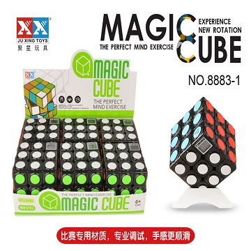 三阶黑色圆点计时器魔方