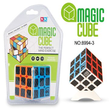 三阶实色碳纤维计时器魔方