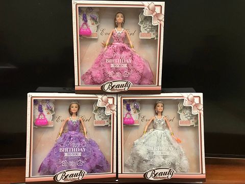 11.5-Inch window-opening boxes, exquisite wedding ribbon accessories, mobile body barbie dolls