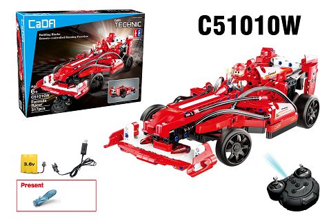 Remote control building block formula racing