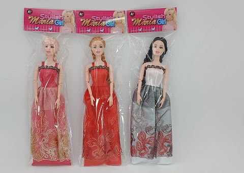 11.5-inch multi-jointed doll in 3 colors