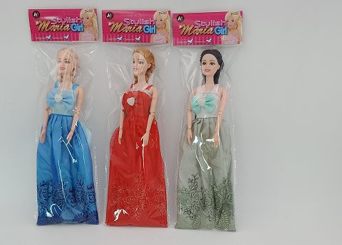 11.5-inch multi-jointed doll in 3 colors