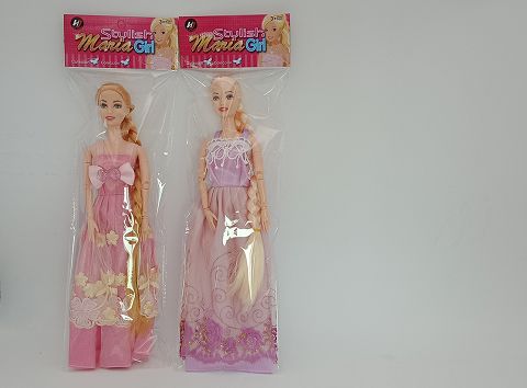 11.5-inch long braid doll with multiple joints
