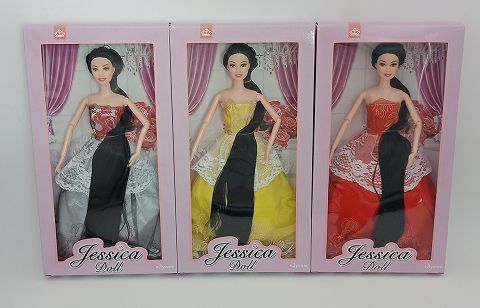 11.5-inch multi-knuckle long hair barbie 3 colors