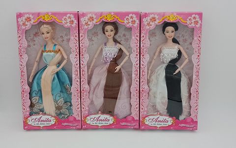 11.5-inch multi-knuckle long hair barbie 3 styles