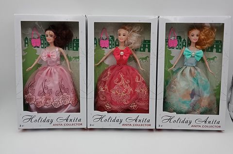 11.5-inch solid barbie and 3 bags