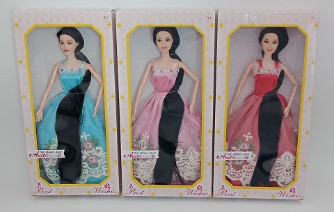 11.5-inch multi-knuckle long hair barbie 3 colors