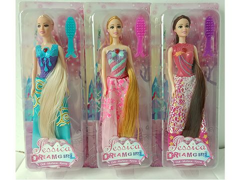 11.5 "long hair, light, flower and fairy 3 styles