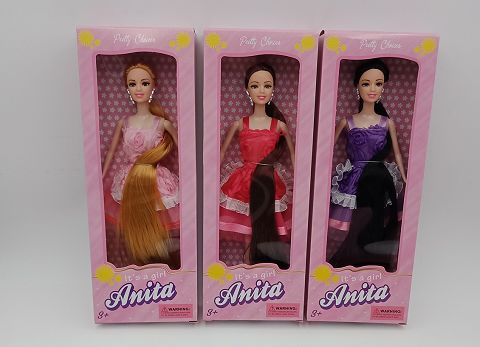 11.5-inch solid body, live hand hair, barbie in 3 colors