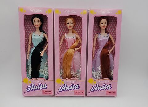 11.5-inch multi-knuckle long hair barbie 3 colors
