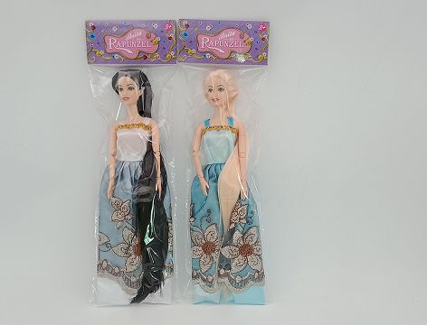 11.5-inch multi-knuckle long hair doll 2 colors
