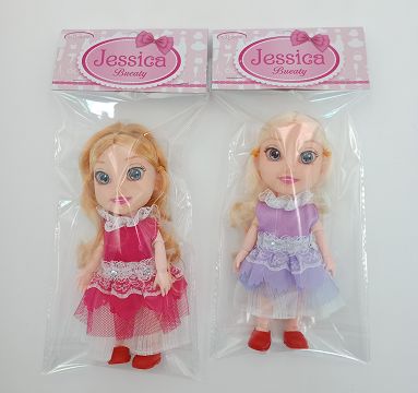 6 inch light multi-joint 3D eye doll 2 colors