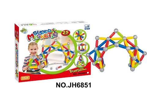 Magnetic block box(25 PCS)4 long 12 short 9 beads