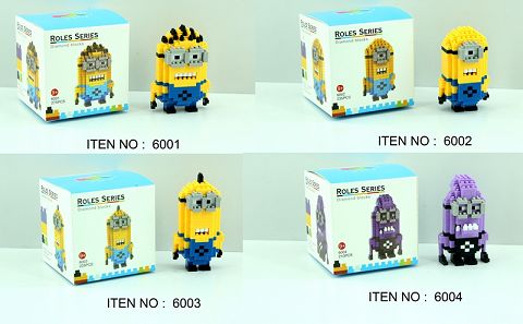 Fat yellow people/one-eyed minions/high yellow people/purple minions
