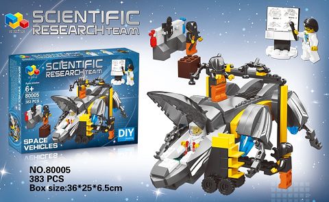 Scientific research team space vehicle