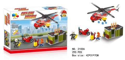 Fire fighting aircraft fire scene