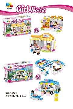 Girl world 2 change supermarket dining car 2 kinds of mixed pack