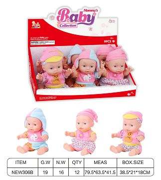10-inch plastic doll with 12 tones of IC(6 PCS)