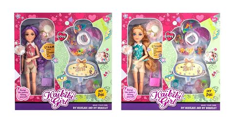 11.5-inch solid body joint (3D eyes with eyebrows) kabby girls DIY beaded suit