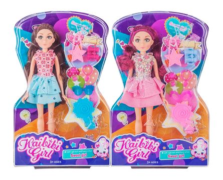 11.5-inch solid body (3D eyes with eyebrows) karbibi girl