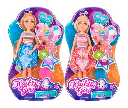 11.5-inch solid body (3D eyes with eyebrows) karbibi girl