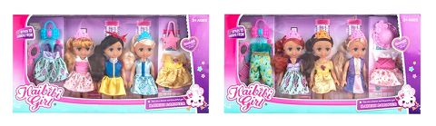 Six-inch catabbie girl three-piece suit
