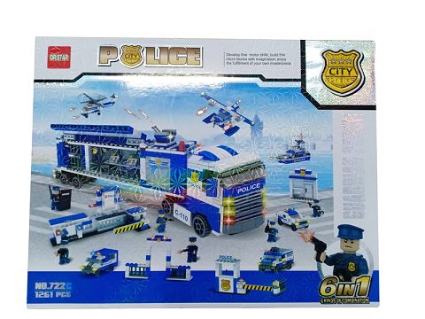 6 = 1 city police 1080pcs