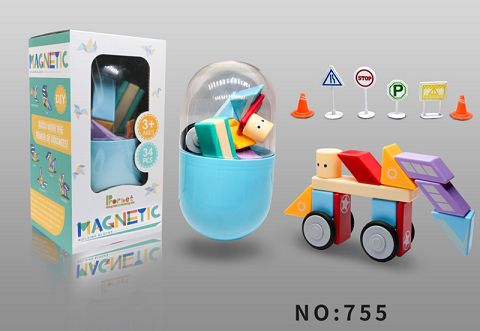 STEM magnetic block set combination