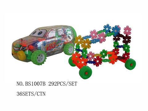 Body mounted with 3.3cm snowflake with shaft 292PCS