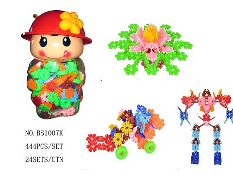 Figure bottle 3.3cm snowflake with shaft 444PCS