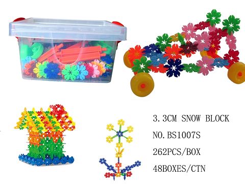 3.3cm snowflake strip axis 262PCS