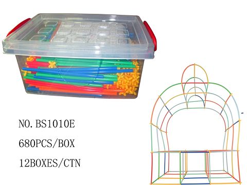 680PCS straw splicing blocks