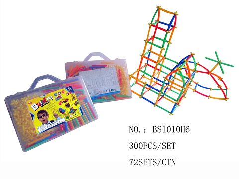 300PCS of plug blocks with 6cm straw